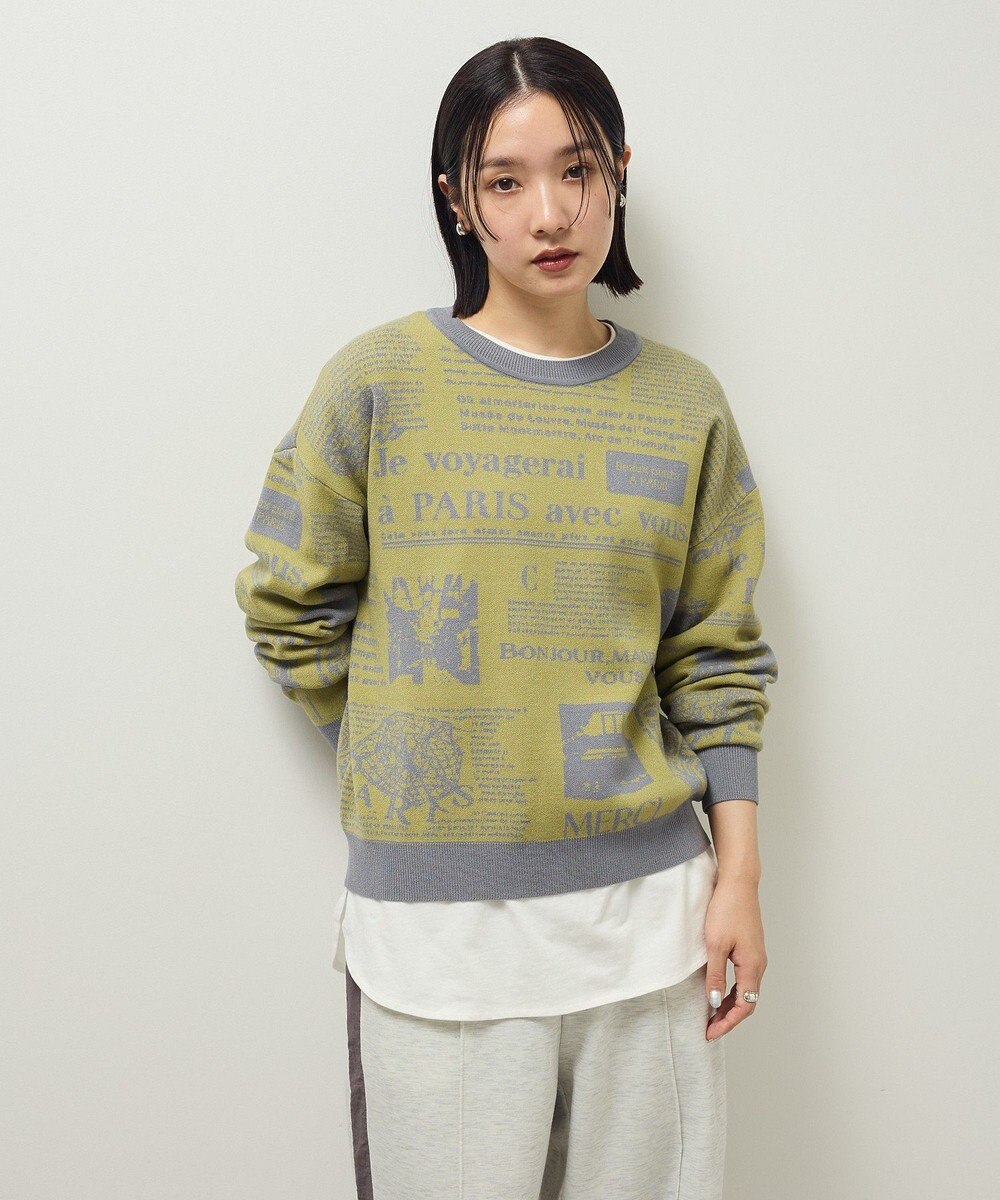 Green Parks ・ｆｕｒｒｙ　ｒａｔｅ　ジャカードニットプルオーバ 