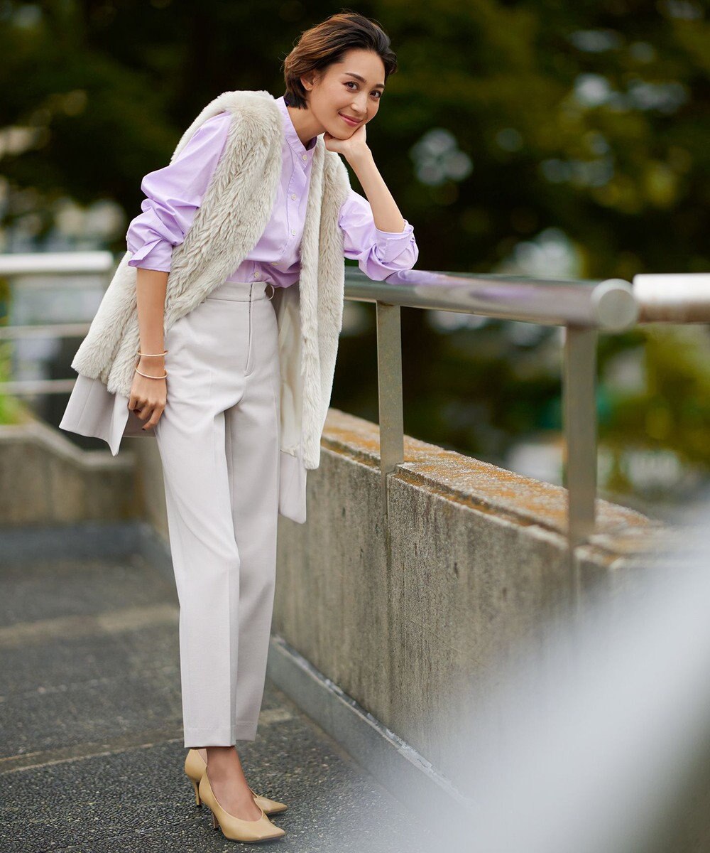 23区 【CLASSY.12月号掲載】TRストレッチギャバ テーパード パンツ 