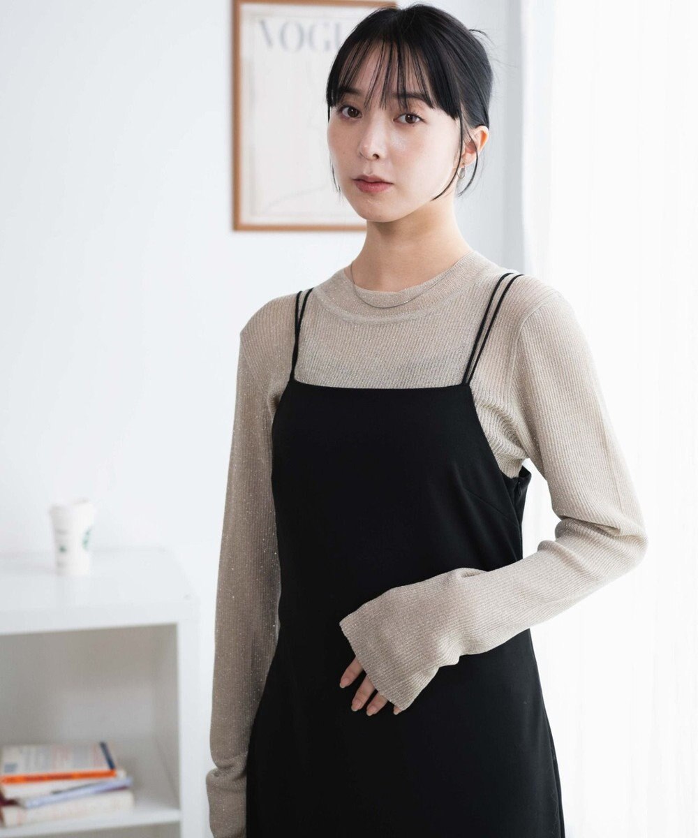 WEGO ラメリブニット 