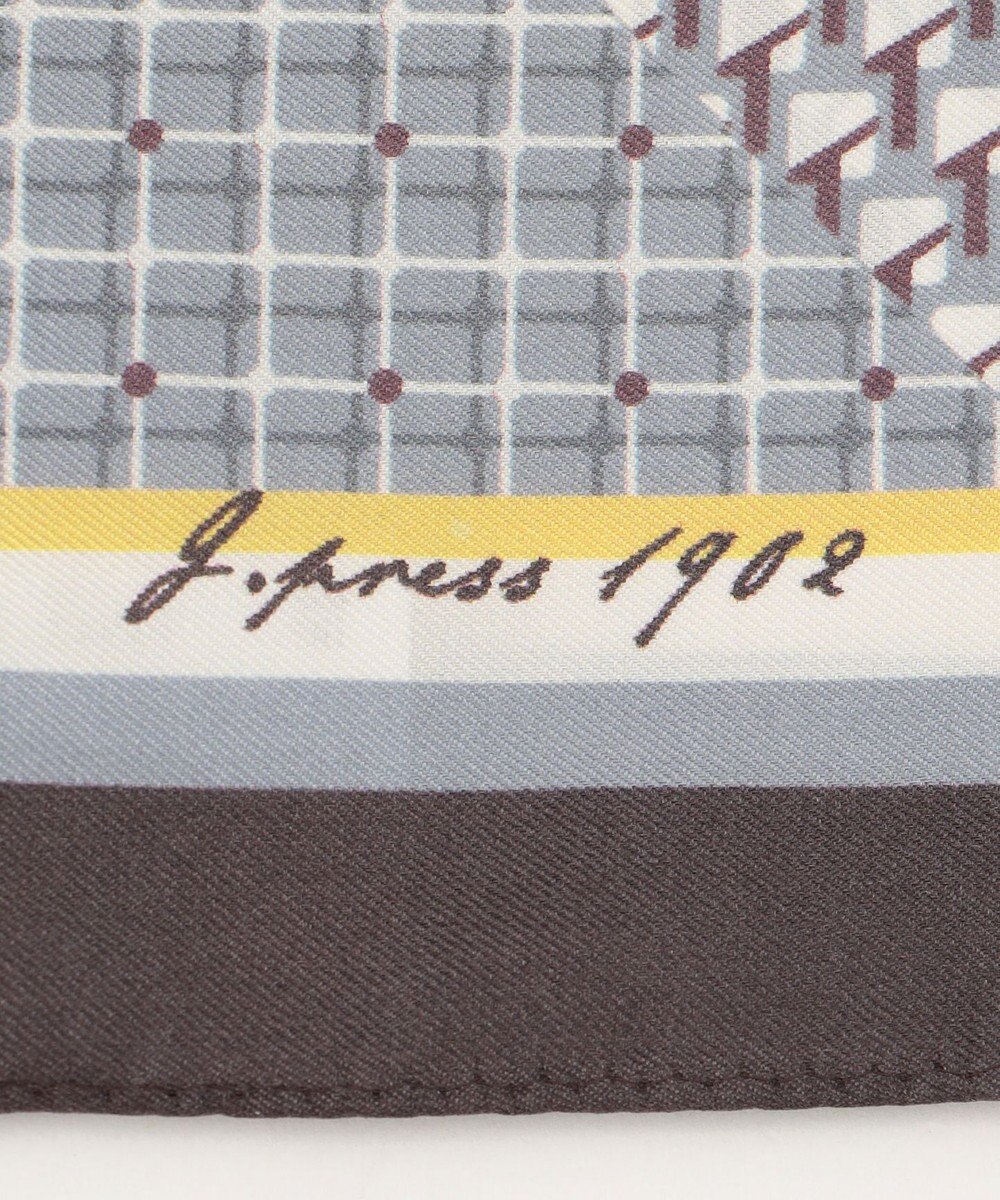 J.PRESS LADIES geometric スクエア スカーフ 