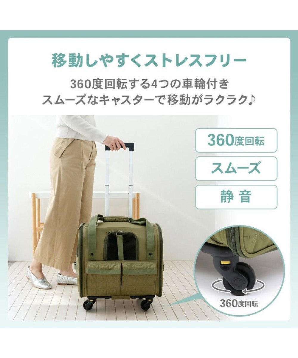 PET PARADISE ペットパラダイス キャスター付き キルト 折り畳みキャリー 