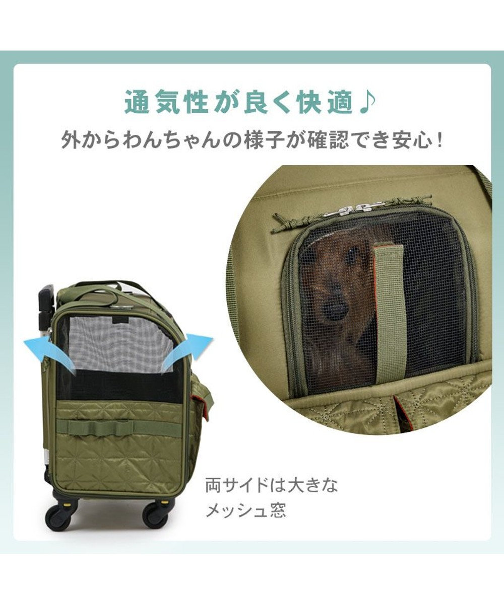 PET PARADISE ペットパラダイス キャスター付き キルト 折り畳みキャリー 