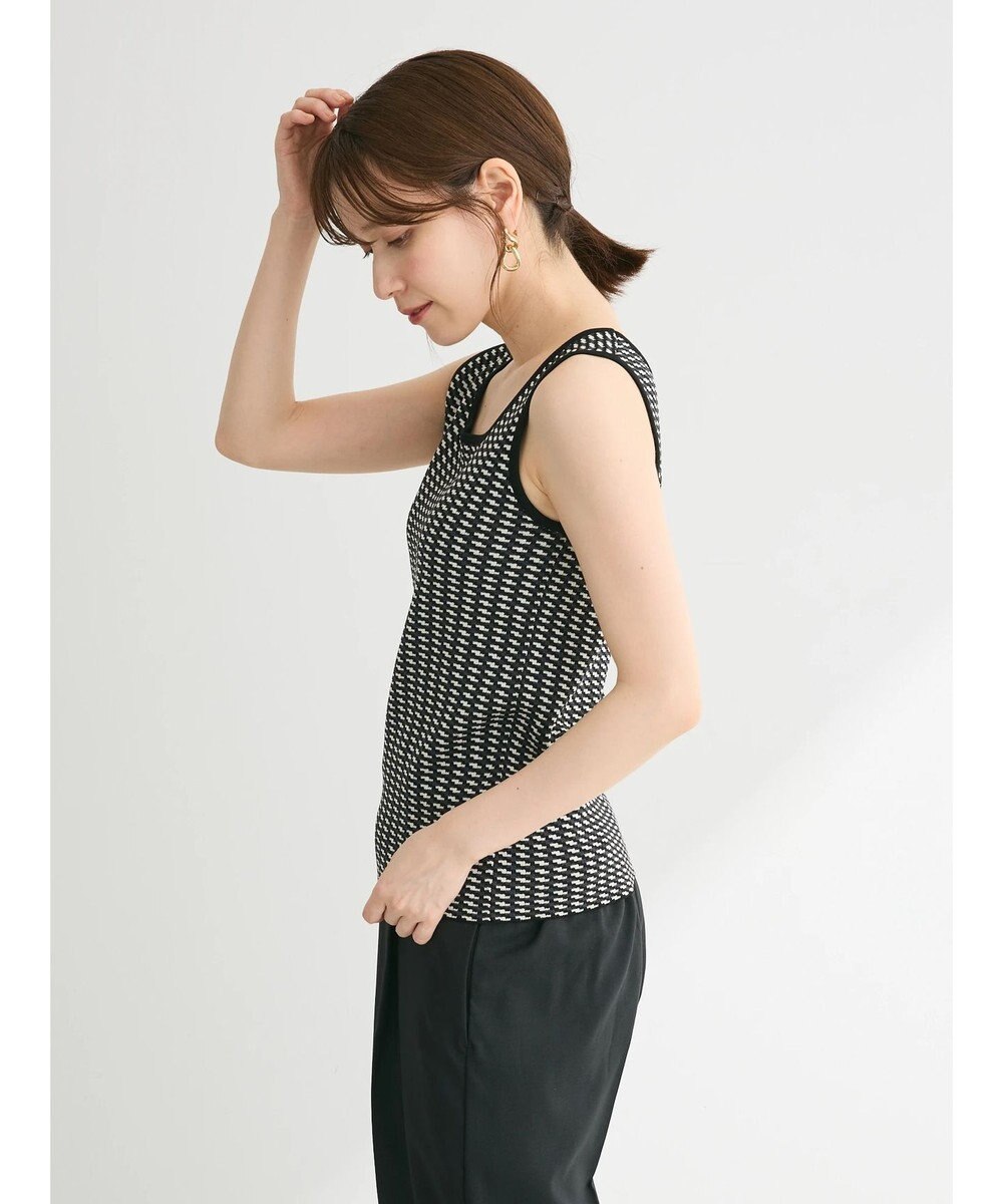 Green Parks ジャガード柄スクエアニットプルオーバー 