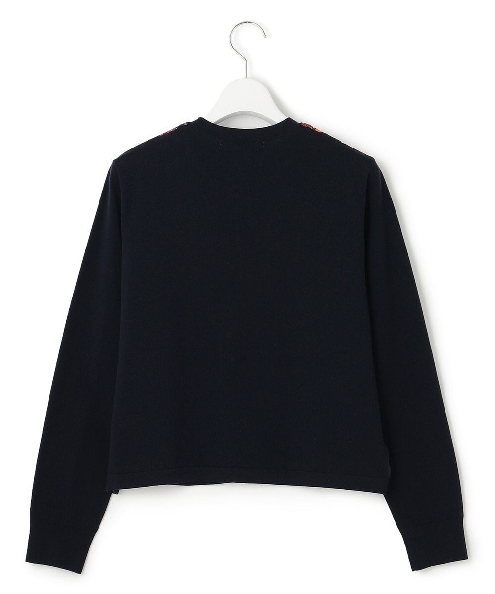 23区 S スカーフパネルプリント カーディガン 