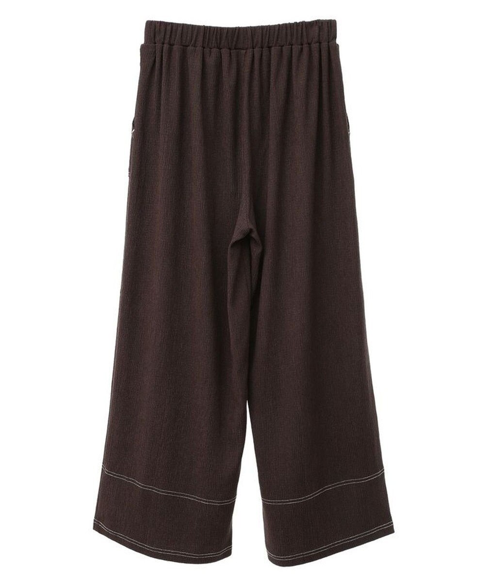 Green Parks 配色ステッチ楊柳イージーパンツ 