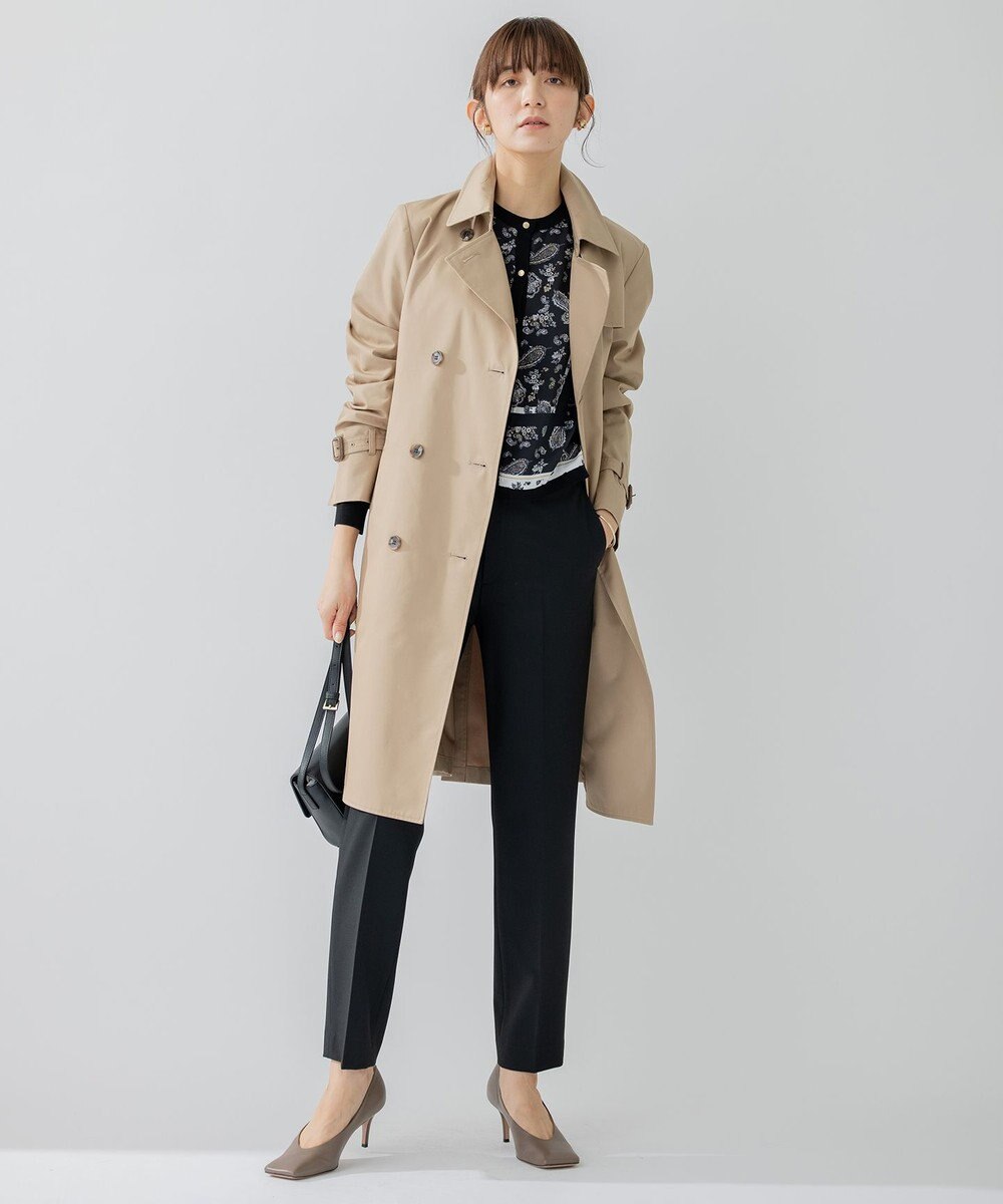 23区 L 【洗える】ストレッチツイル センタープレス パンツ 