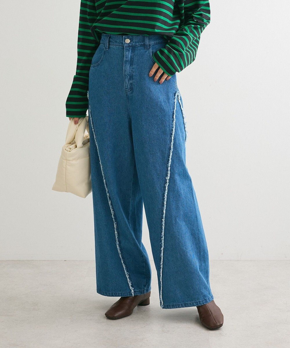 Green Parks ・ＤＯＵＢＬＥ　ＦＬＡＧＳ　サイドキリカエデニム 