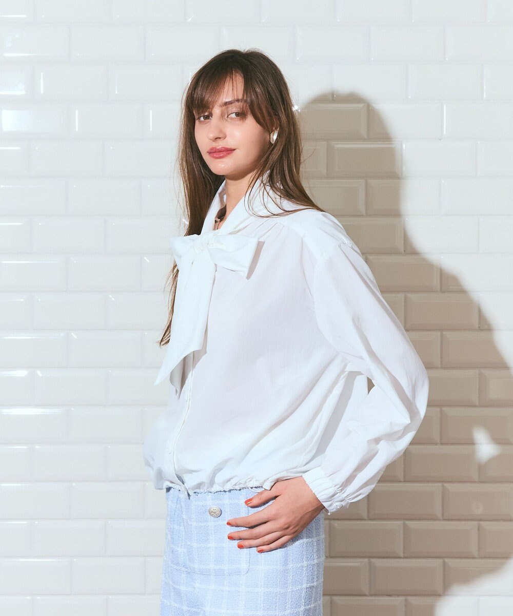 GRACE CONTINENTAL ボウタイシャツブルゾン 