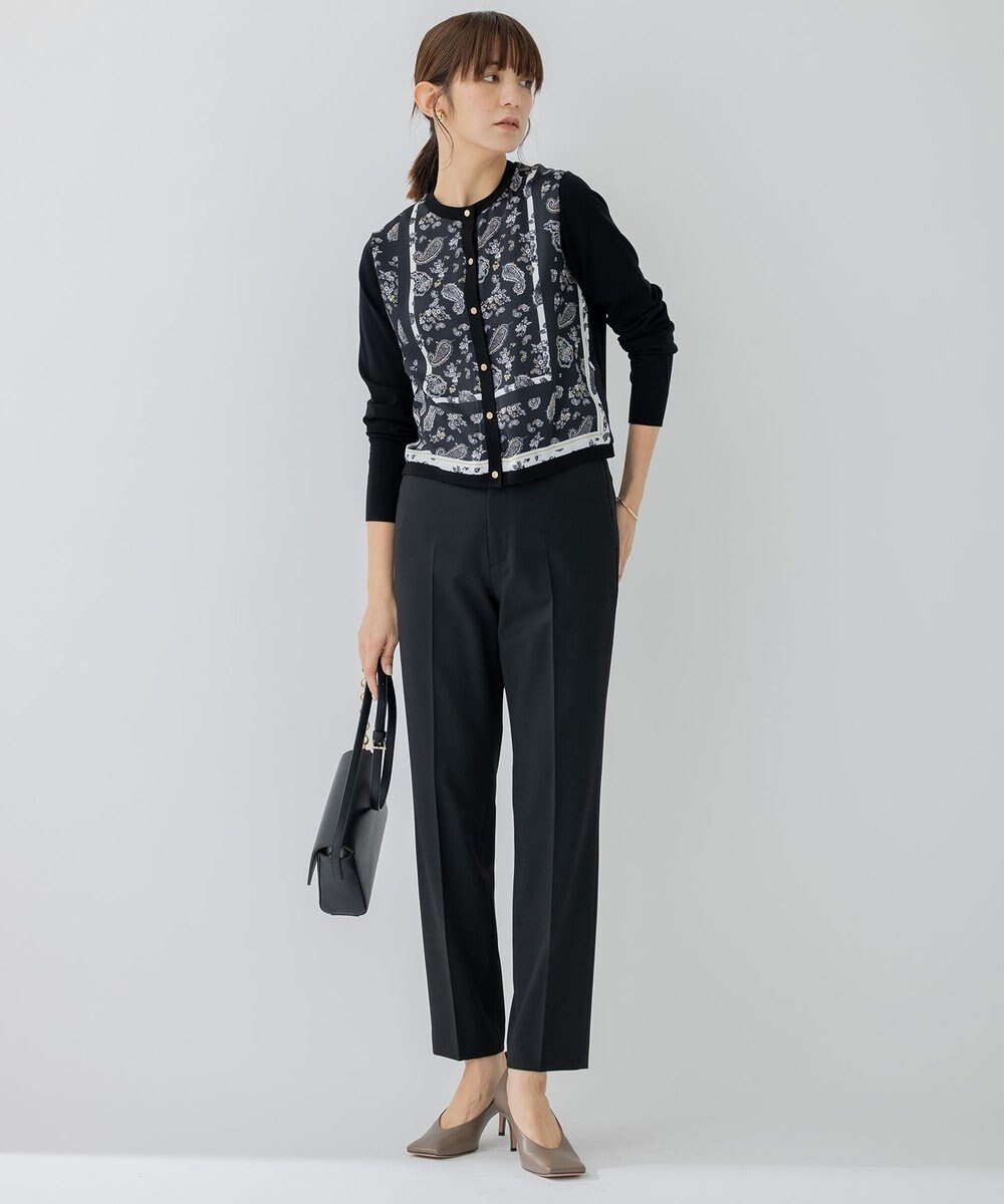 23区 【洗える】ストレッチツイル センタープレス パンツ 