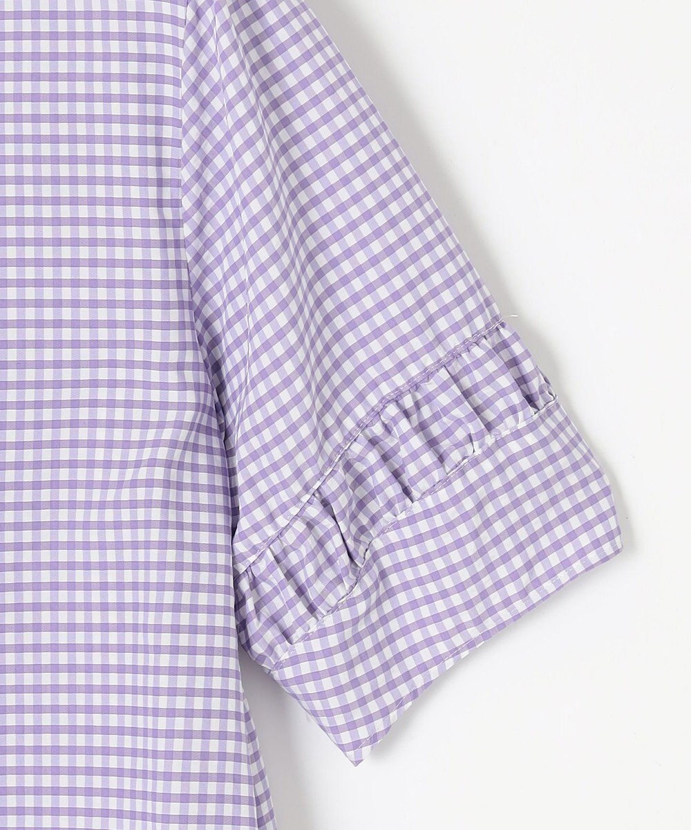 J.PRESS LADIES 【洗える】アセVisギンガム シャツ ブラウス 