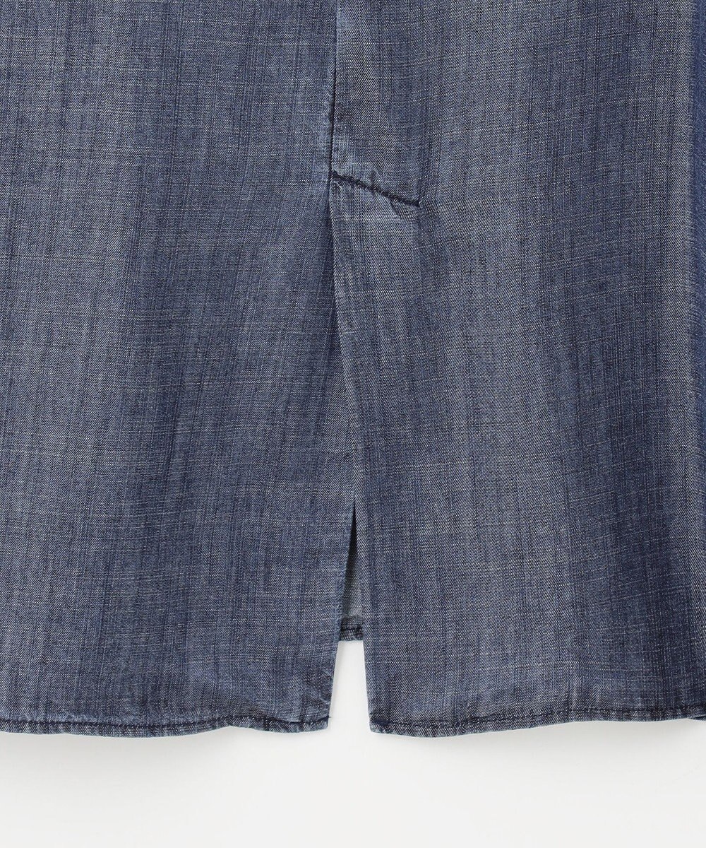 自由区 【洗える・XSサイズあり】テンセルリネンデニム ワンピース 