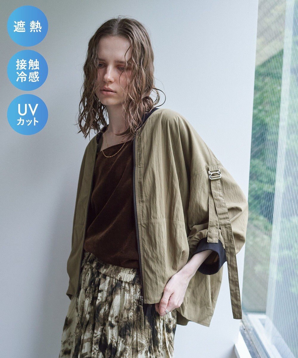 YECCA VECCA 【UVカット/接触冷感/遮熱】COOL5分袖MA-1 