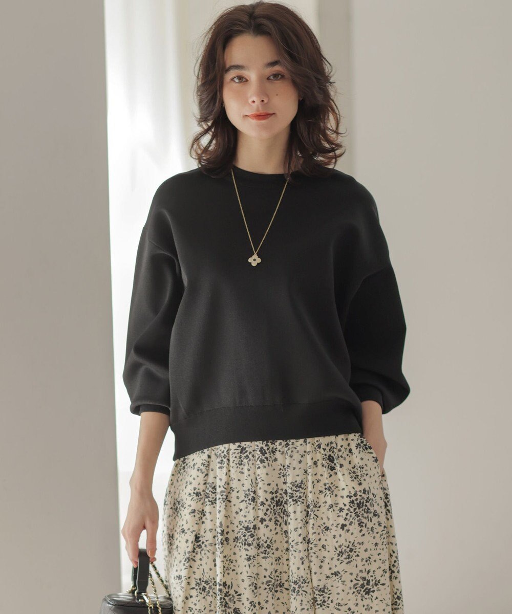 組曲 L オーガンスウェット ニット 