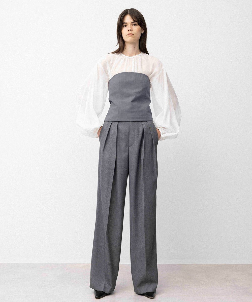 NAVE 【Nave】ウールポリエステルツイル ビスチェ 