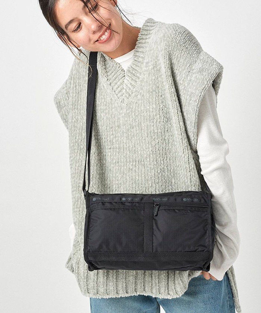 DELUXE SHOULDER SATCHEL/リサイクルドブラックJP, リサイクルドブラックJP, F