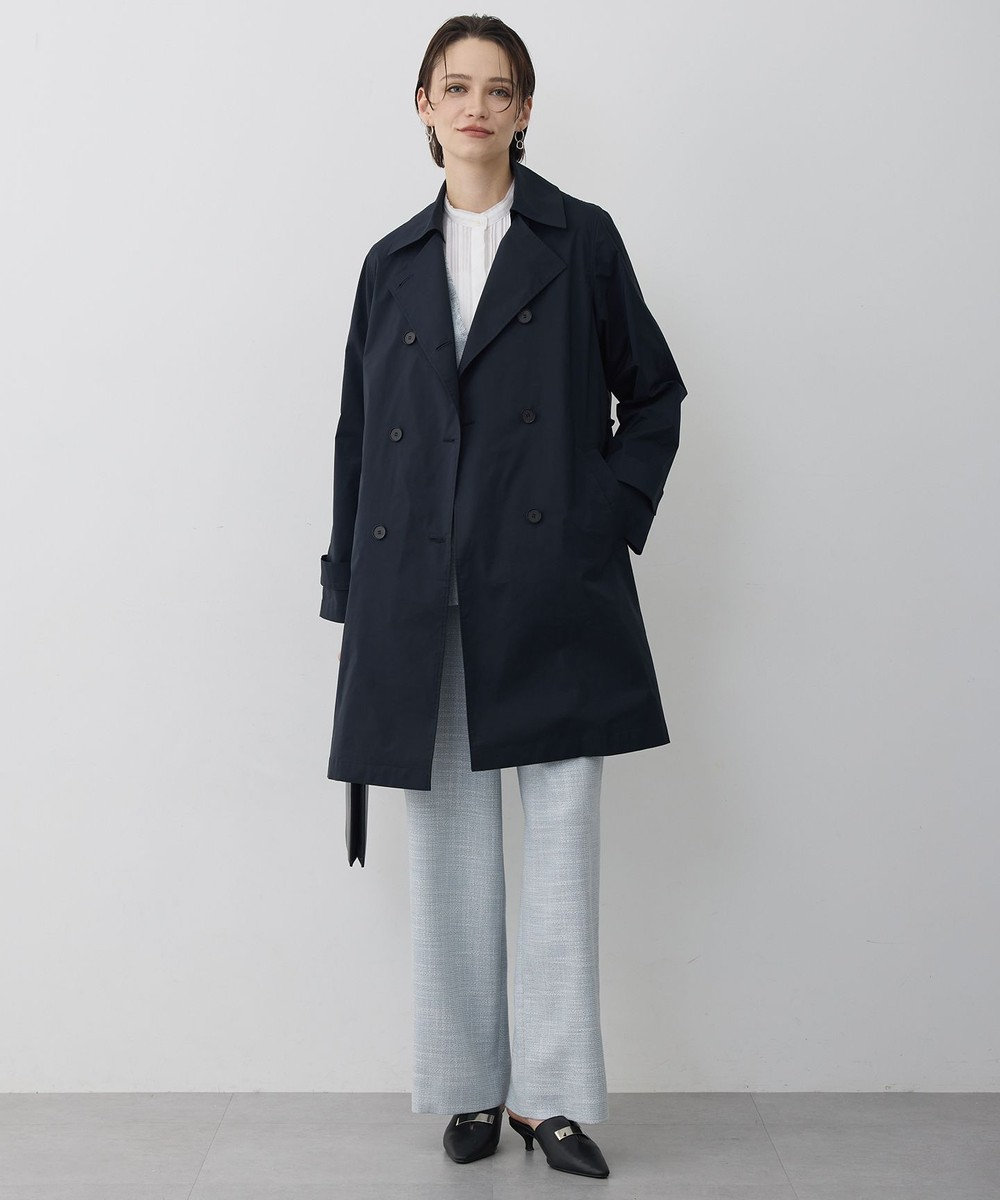ICB 【2WAY仕様】メモリーストレッチタフタ トレンチコート 