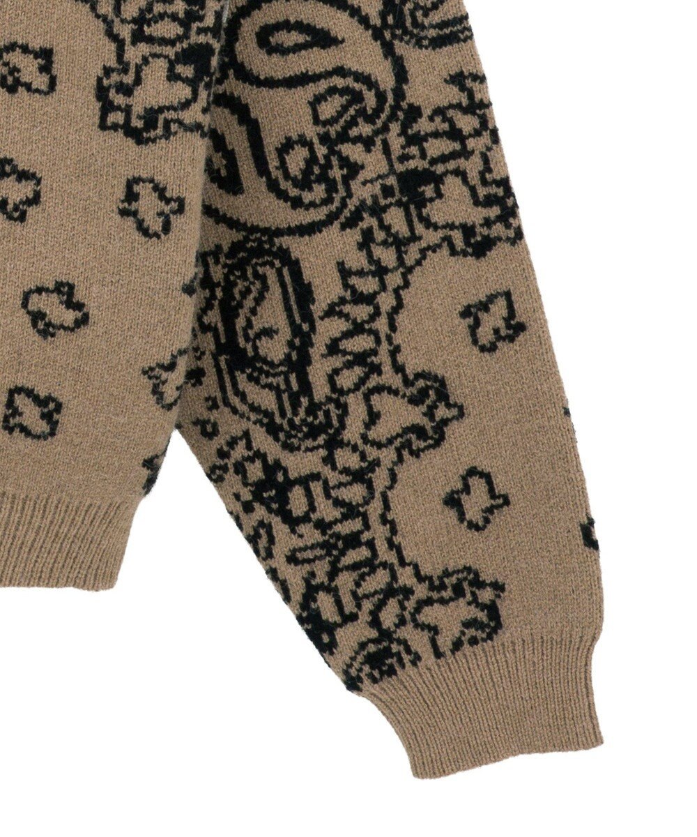 CRAFT STANDARD BOUTIQUE ペイズリー柄ニットプルオーバー 