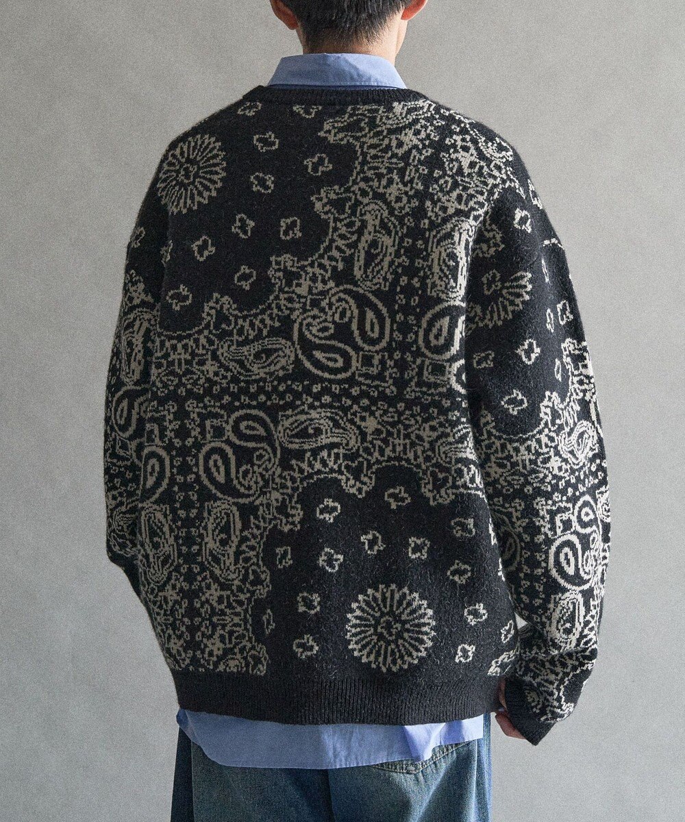 CRAFT STANDARD BOUTIQUE ペイズリー柄ニットプルオーバー 