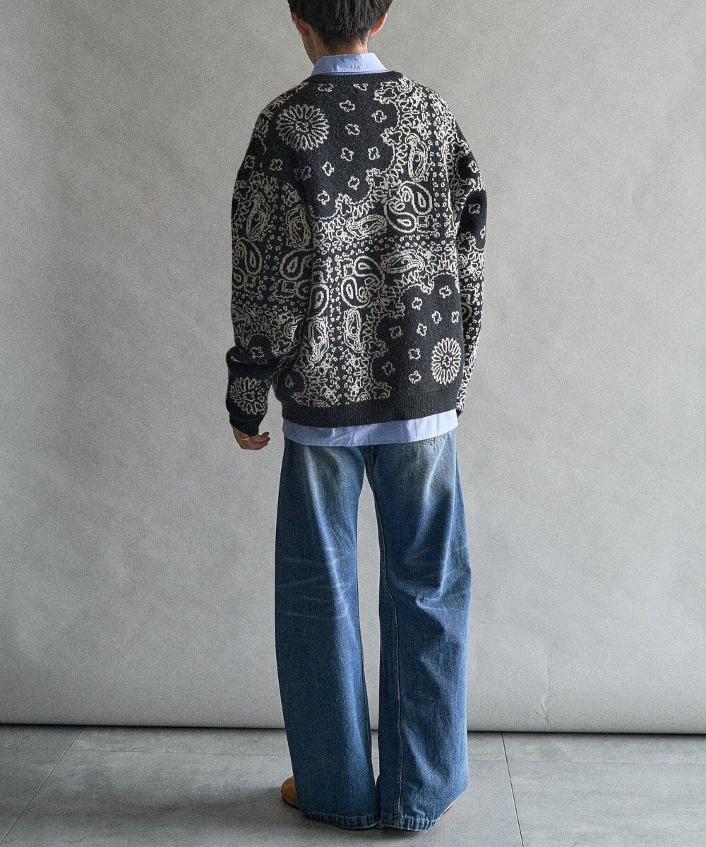 CRAFT STANDARD BOUTIQUE ペイズリー柄ニットプルオーバー 