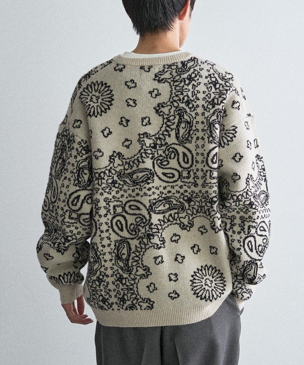 CRAFT STANDARD BOUTIQUE ペイズリー柄ニットプルオーバー 