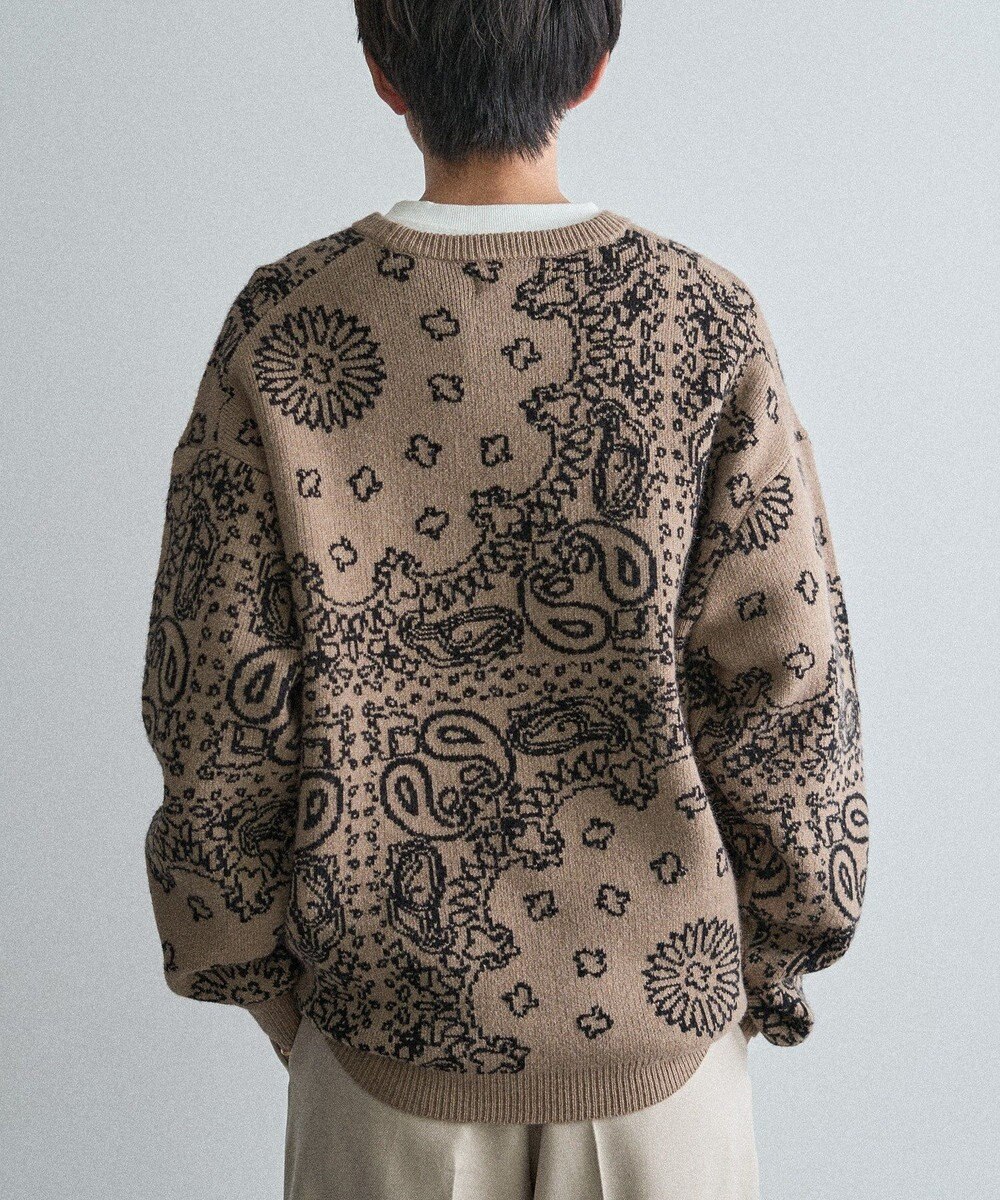 CRAFT STANDARD BOUTIQUE ペイズリー柄ニットプルオーバー 