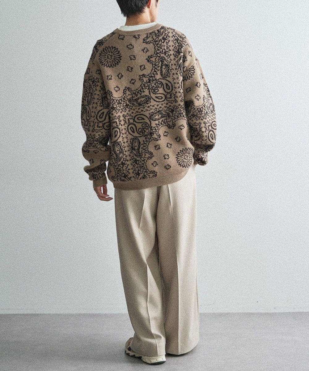 CRAFT STANDARD BOUTIQUE ペイズリー柄ニットプルオーバー 