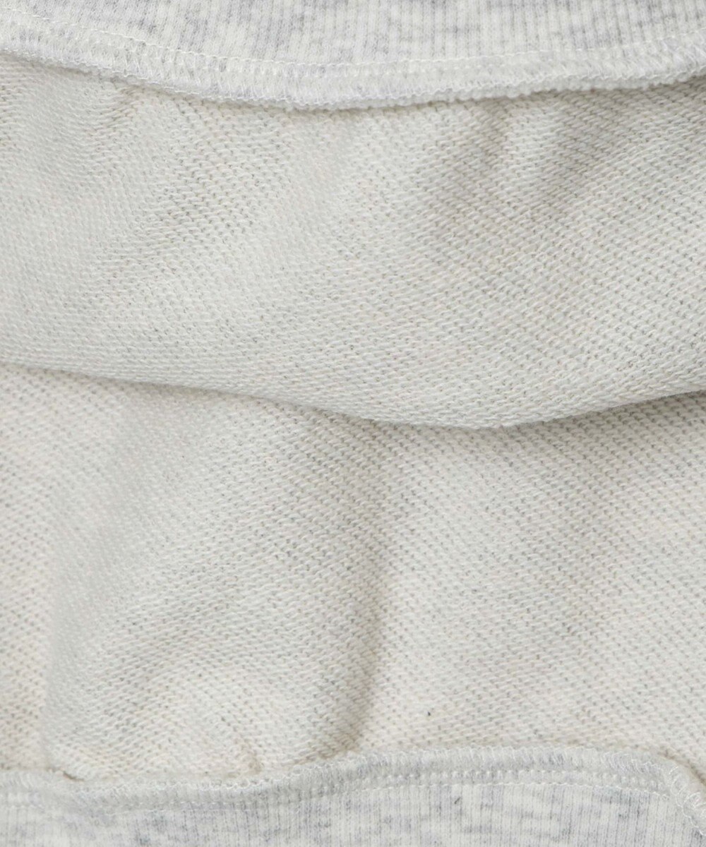 WEGO パイピング切替ショートハーフZIPスウェット 