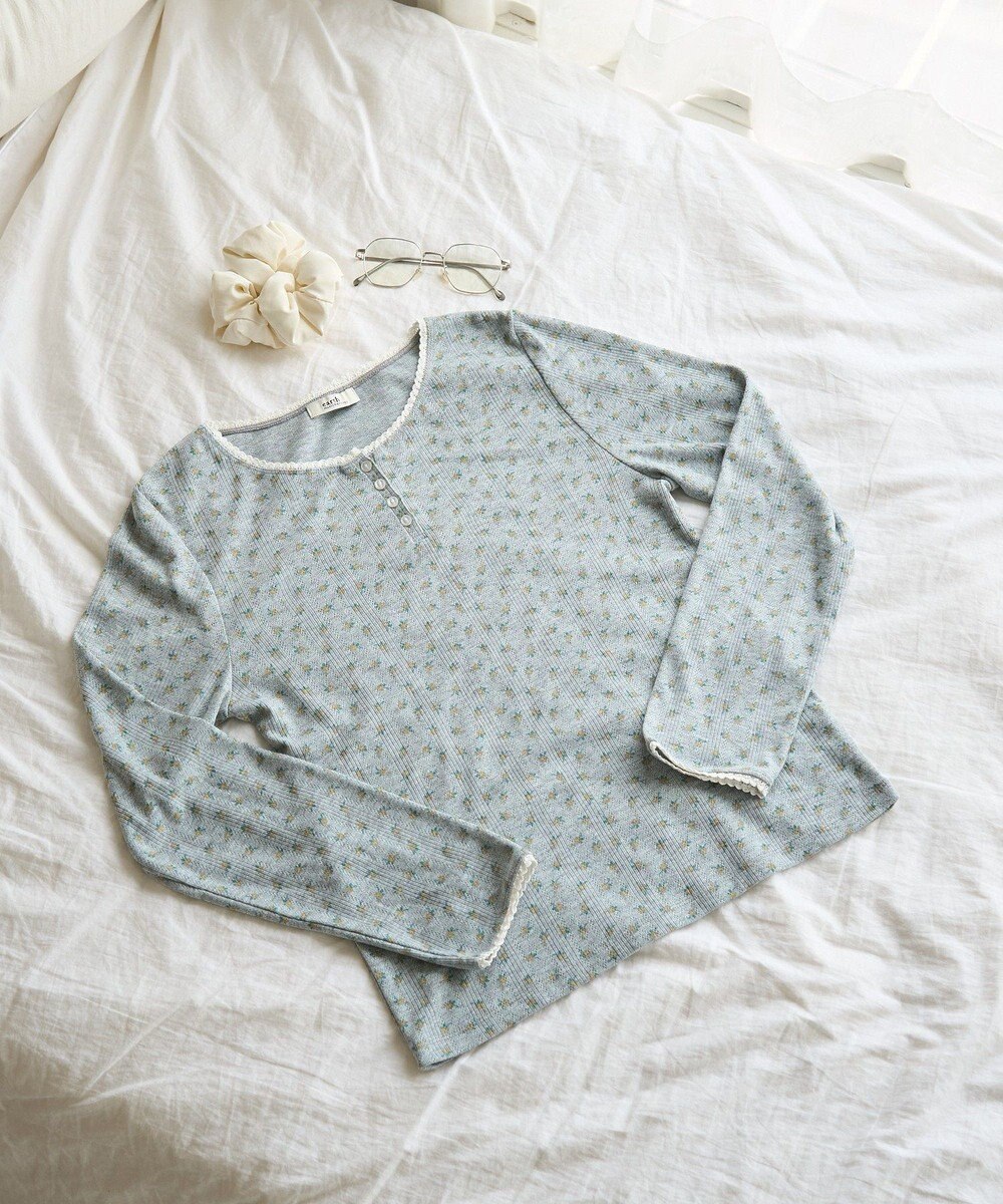 earth music&ecology 【WEB限定】アイレットジャカードタイトプルオーバー 