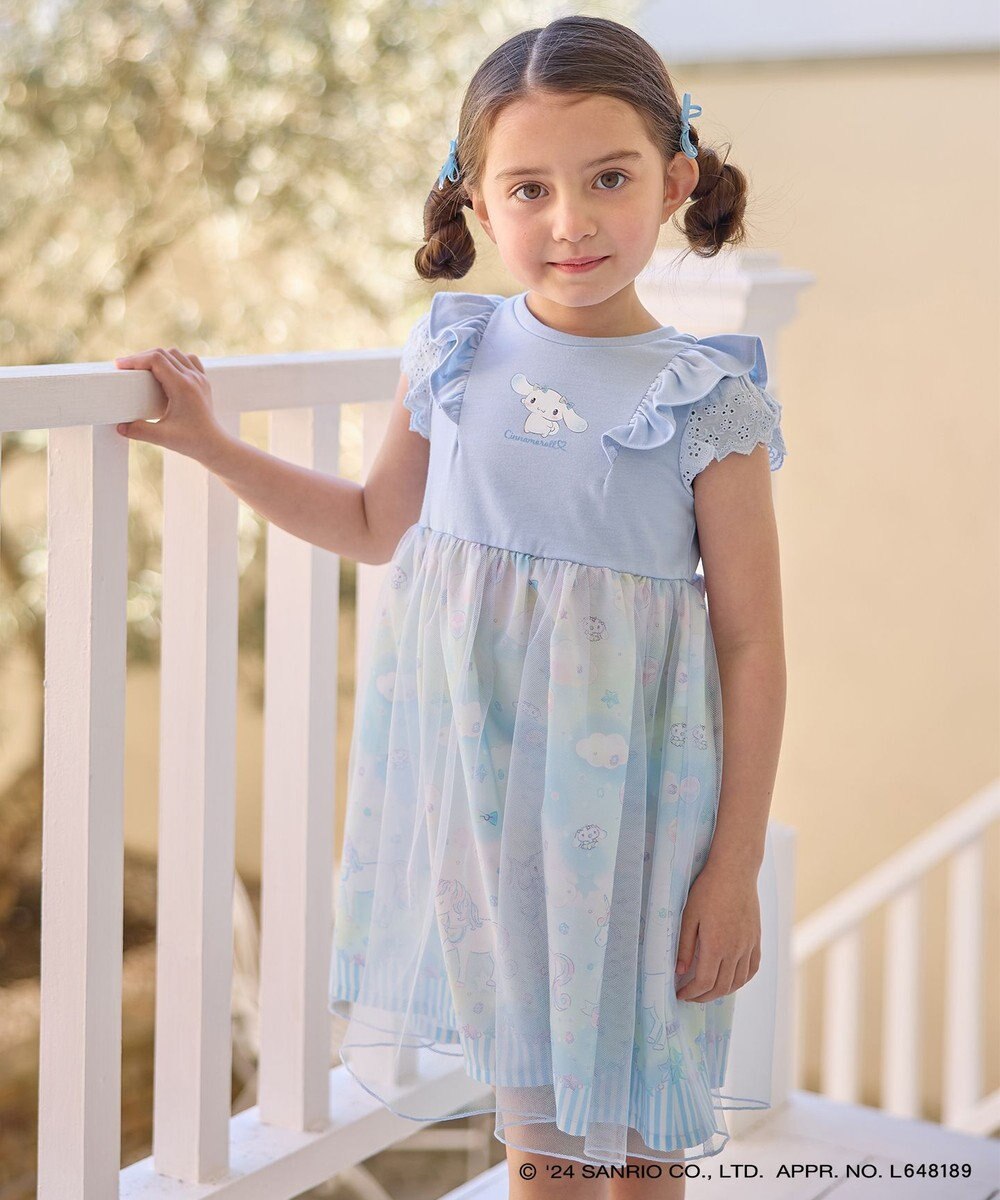 ANY KIDS 【サンリオキャラクターズ×any FAM】オン・オフショルダーチュールワンピース 