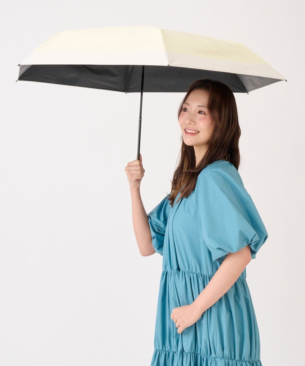 MOONBAT 【遮光100％/３秒で折りたためる日傘】晴雨兼用 折りたたみ傘 ウラワザ バイカラー 