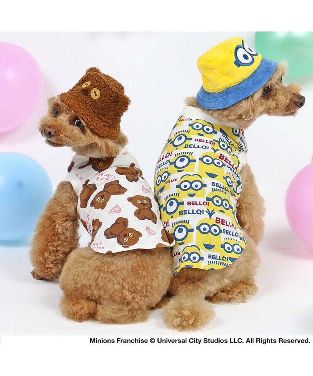 PET PARADISE ミニオン ティム バケットハット付き Tシャツ 小型犬 