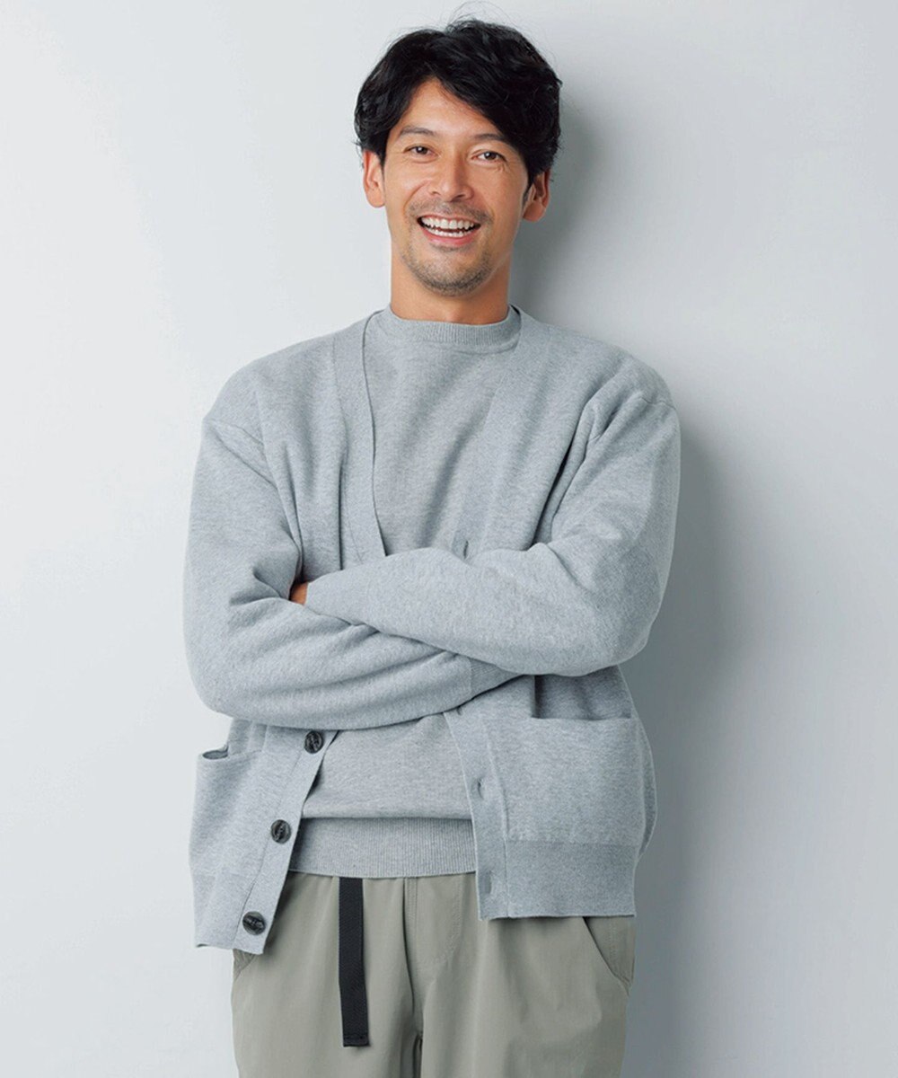 UNFILO MENS MOVE TEX クルーネック ニット 