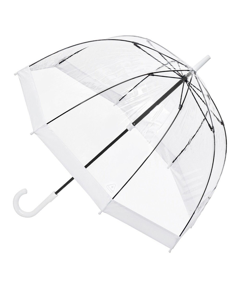 MOONBAT 【雑誌掲載／non・no】フルトン (FULTON) Birdcage ワンポイントロゴ 長傘 透明傘 