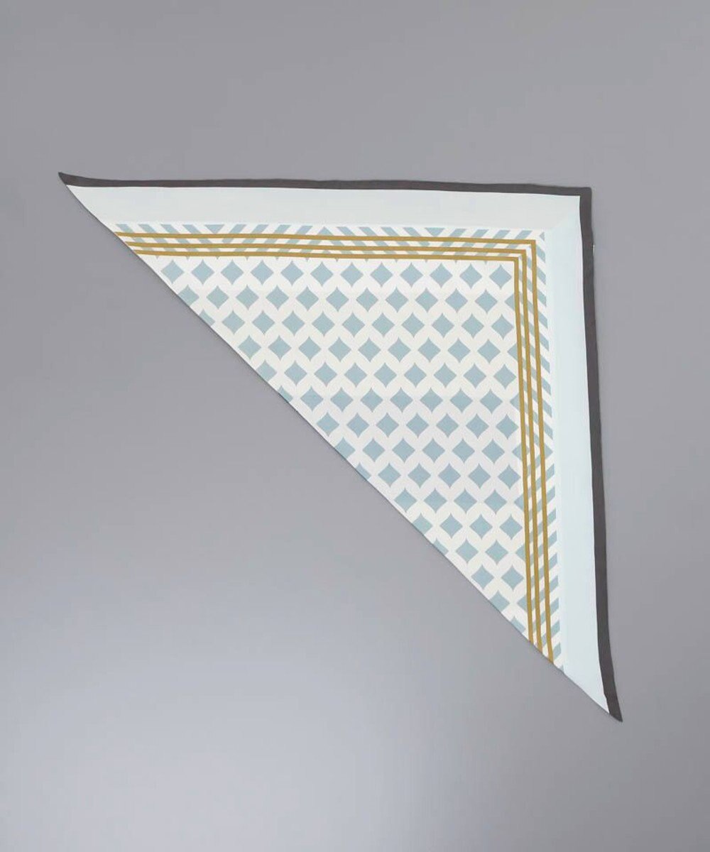 AURORA Oggi12月号掲載 Beaurance （ビューランス）シルクツイル トライアングルスカーフ(リング付き) 