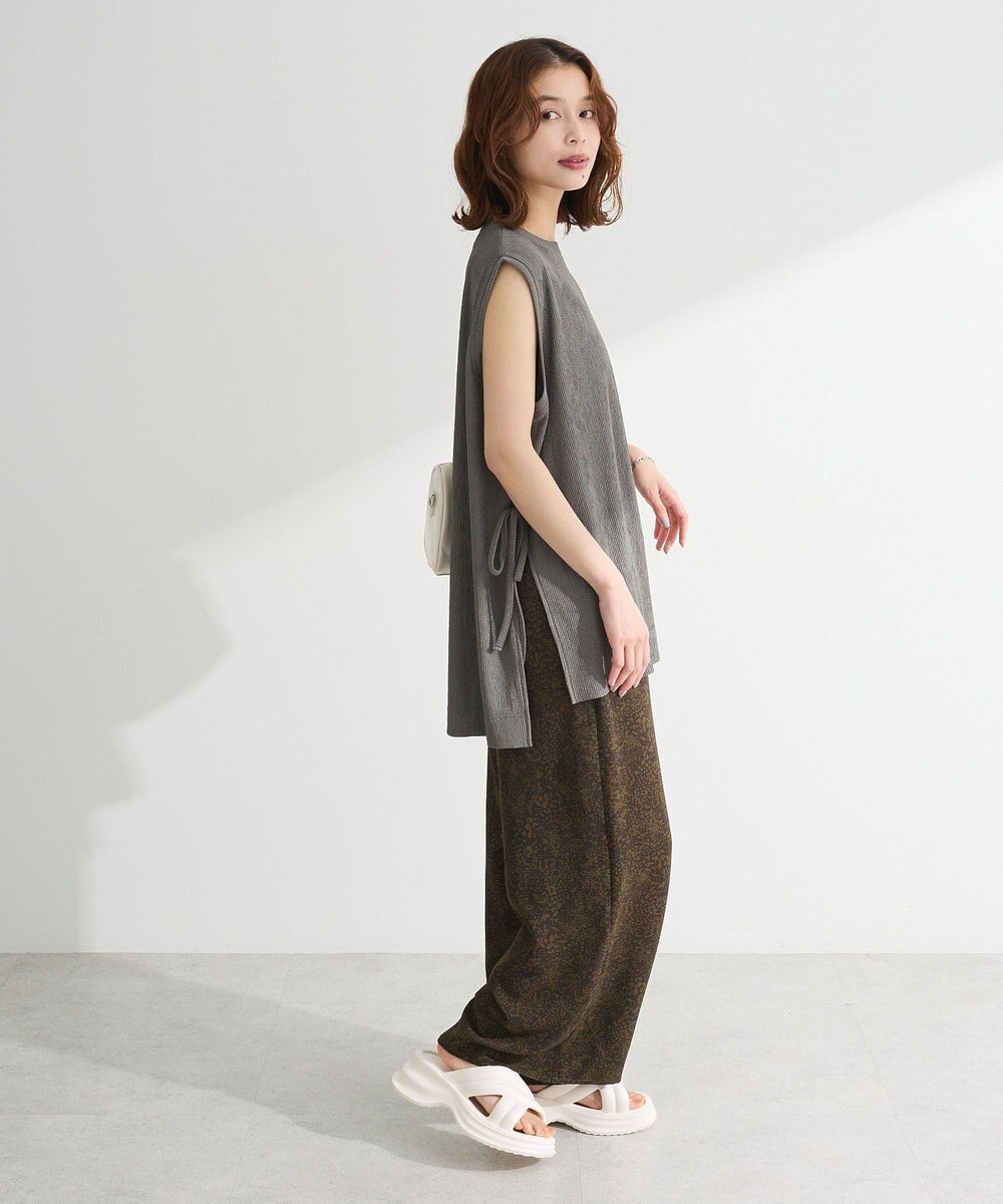 Green Parks サイドリボンノースリーブチュニック 