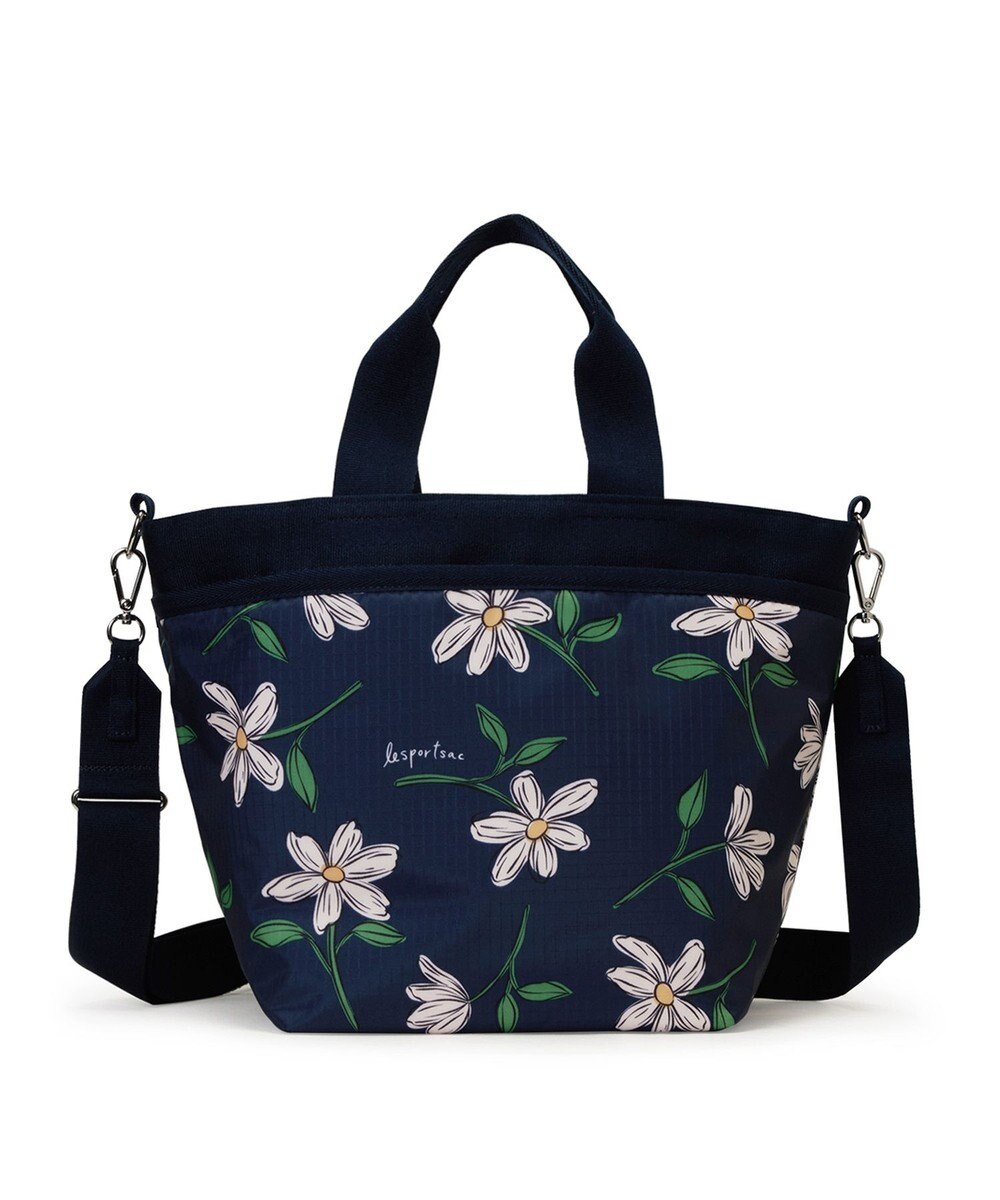 LeSportsac BUCKET TOTE/フローラルブルームズネイビー 