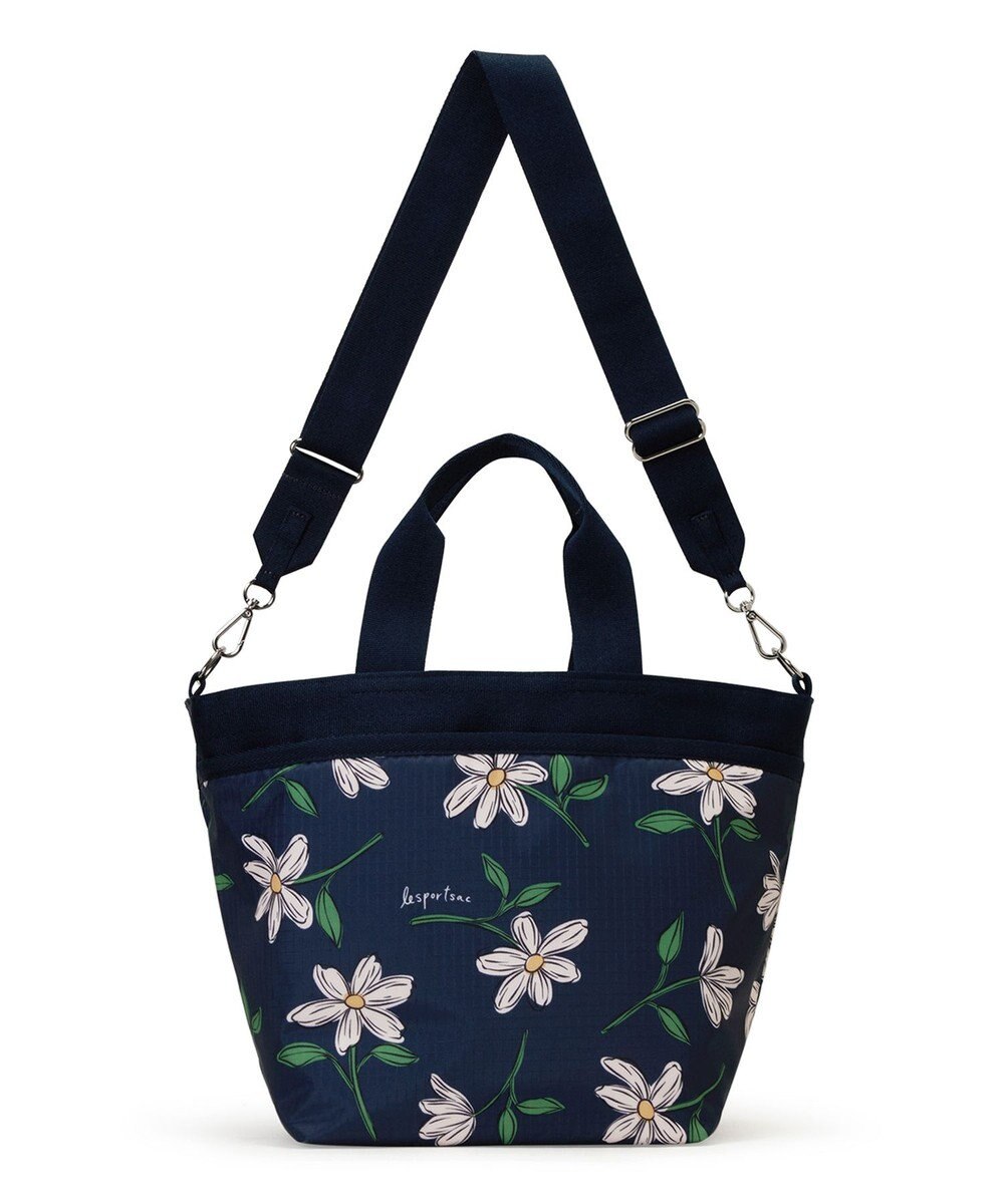 LeSportsac BUCKET TOTE/フローラルブルームズネイビー 
