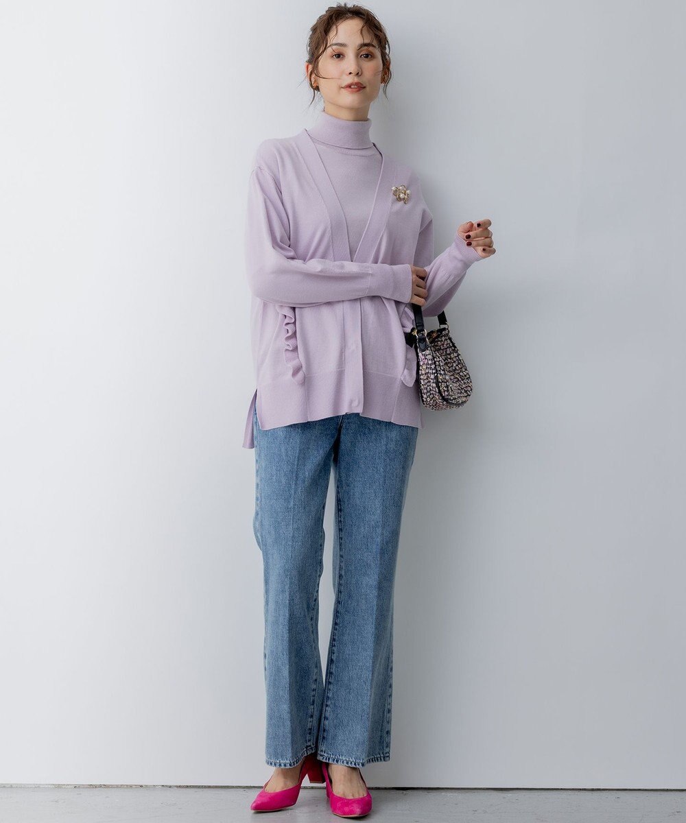 組曲 ルーズフィットタートル ニット 