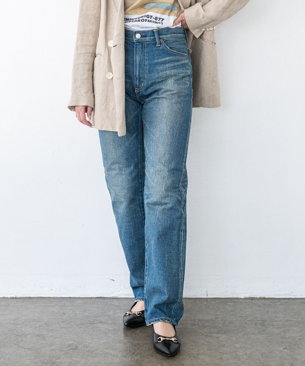 caqu boy`s cutⅡ テーパードストレートデニム USEDWASH 