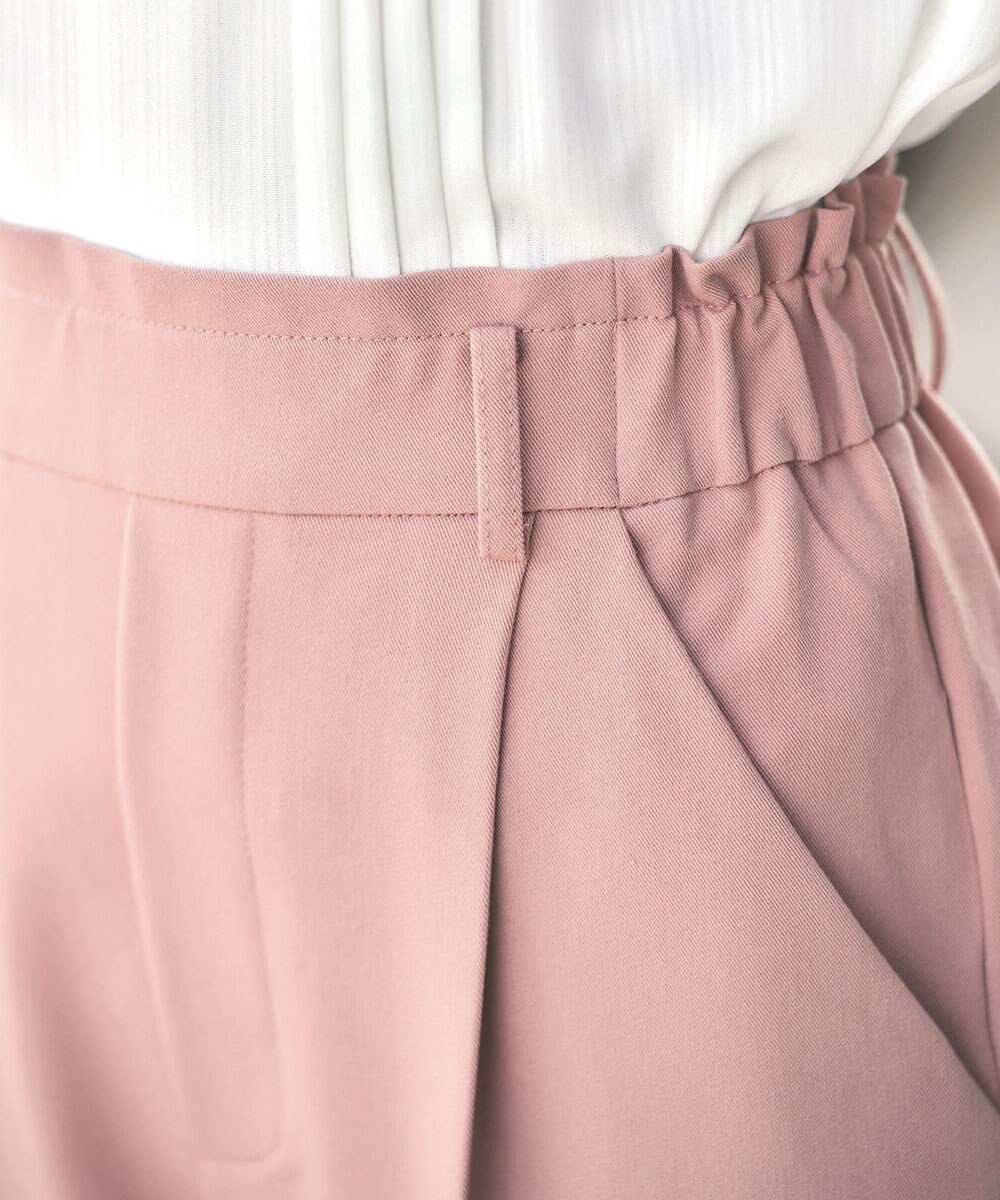 Tiaclasse 【小倉優子さん着用・洗える】カラーテーパードパンツ 