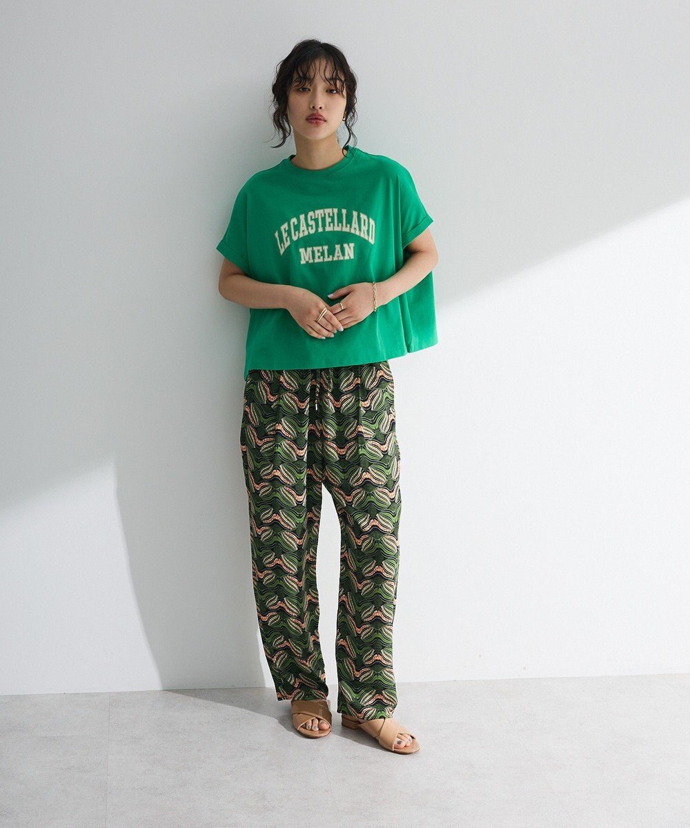 Green Parks 袖折り返しカレッジＴシャツ 