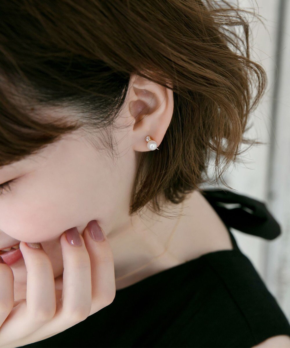 Phoebe 【K10】ジュエルパールイヤリング 