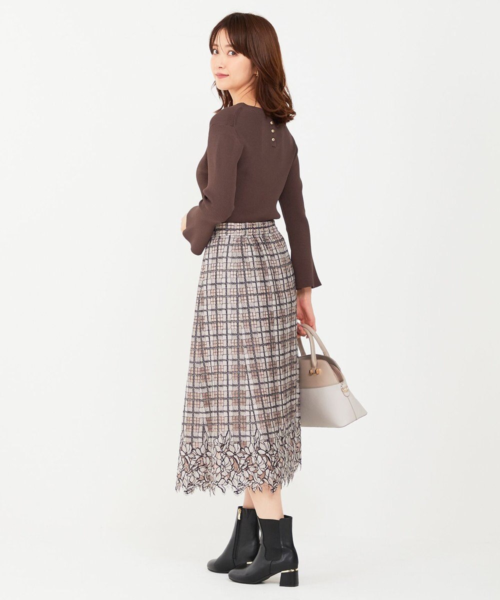 ANY SIS 【洗える】フレアースリーブ ニット 