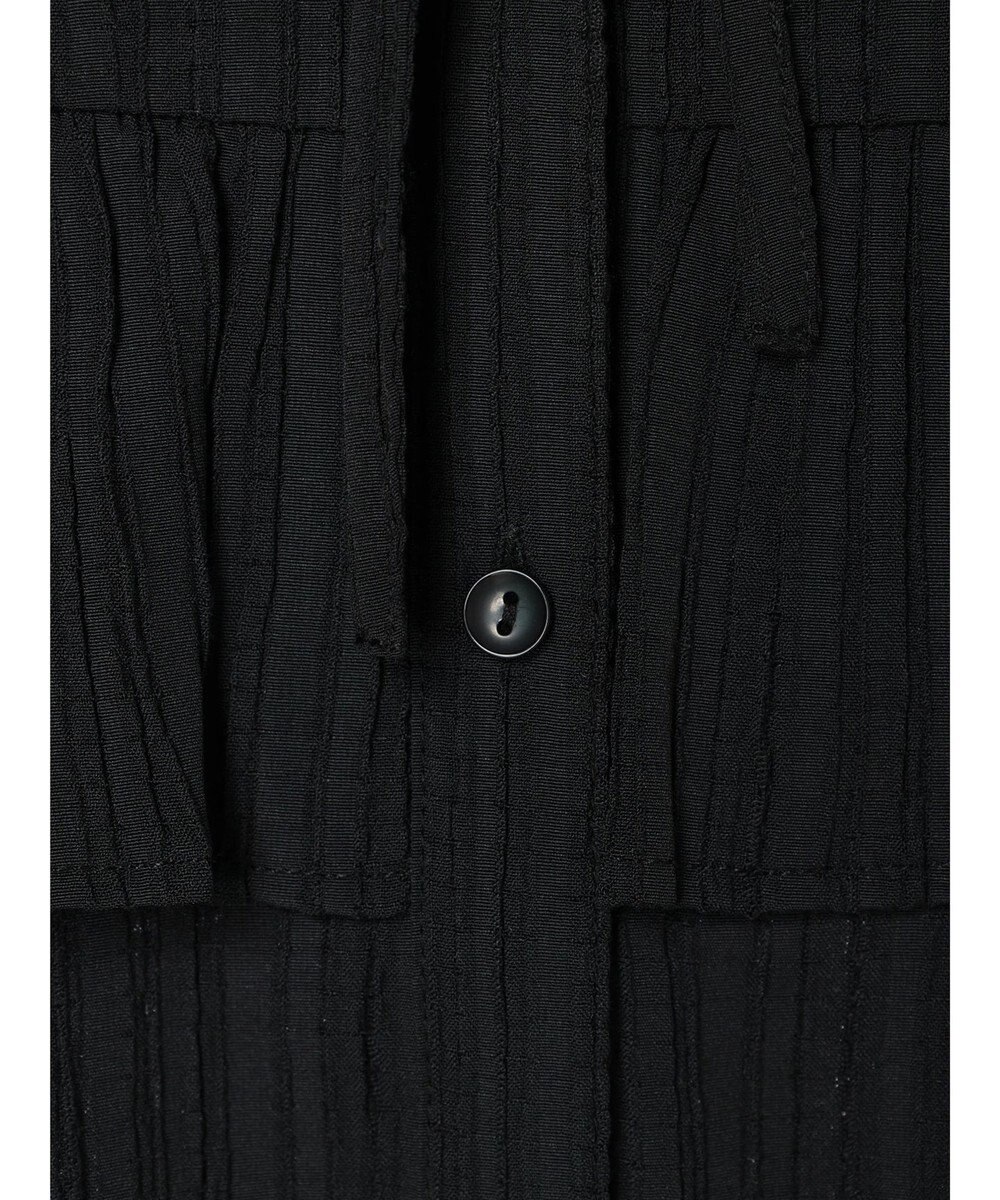 earth music&ecology フリル切替えショートブラウス 