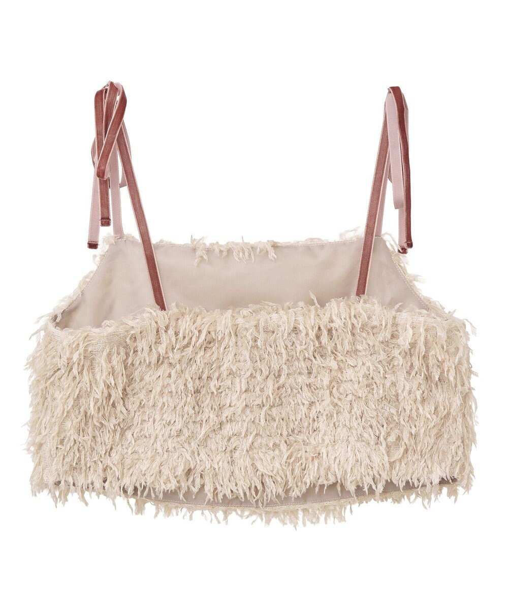 earth music&ecology 【WEB限定】ベロアリボンフェザービスチェ 