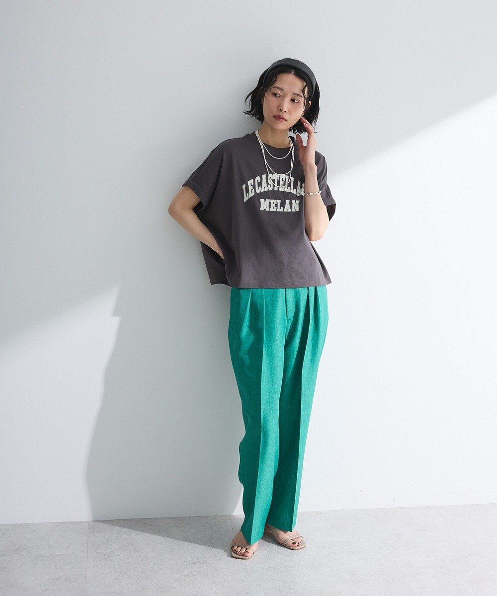 Green Parks 袖折り返しカレッジＴシャツ 