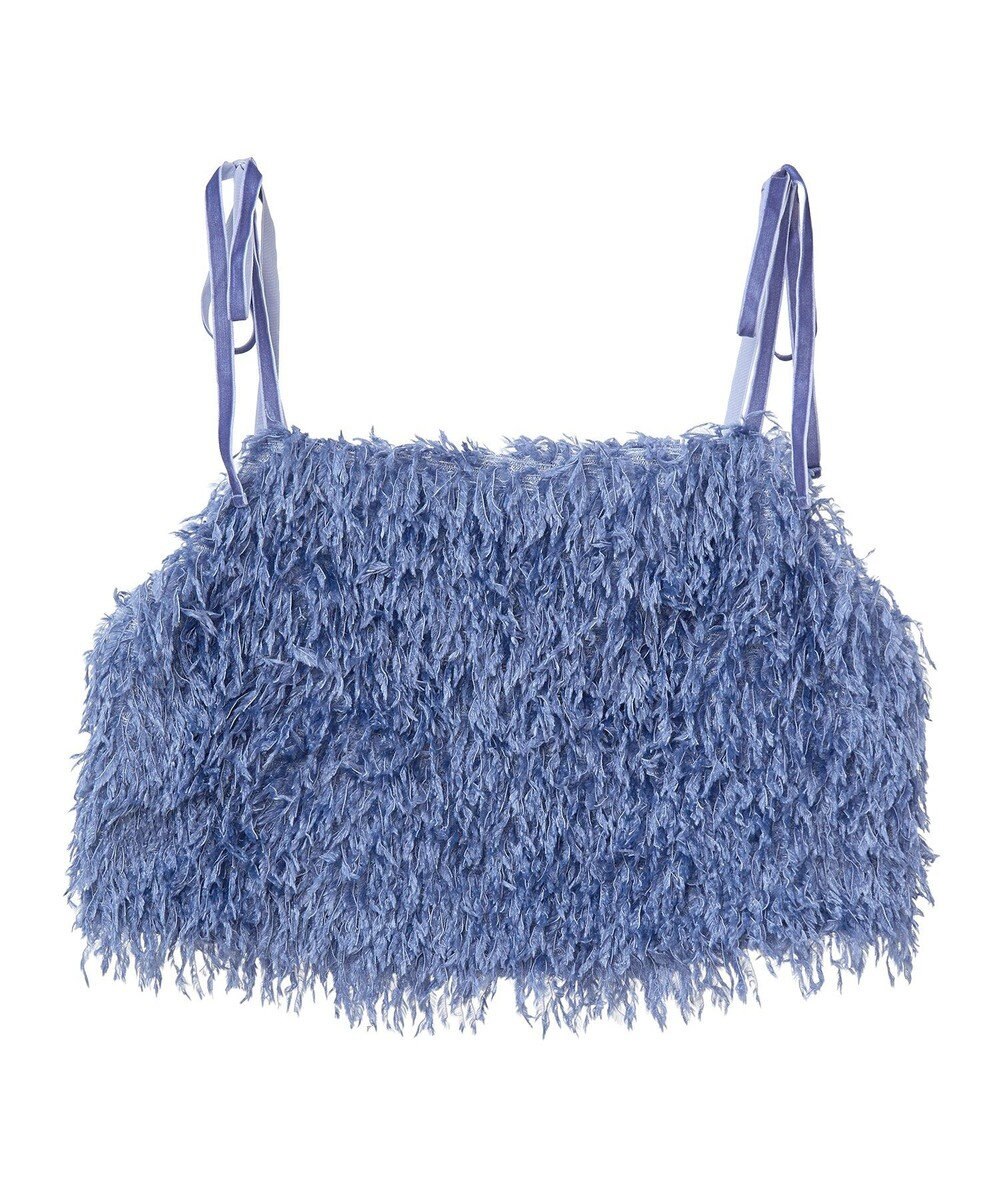 earth music&ecology 【WEB限定】ベロアリボンフェザービスチェ 