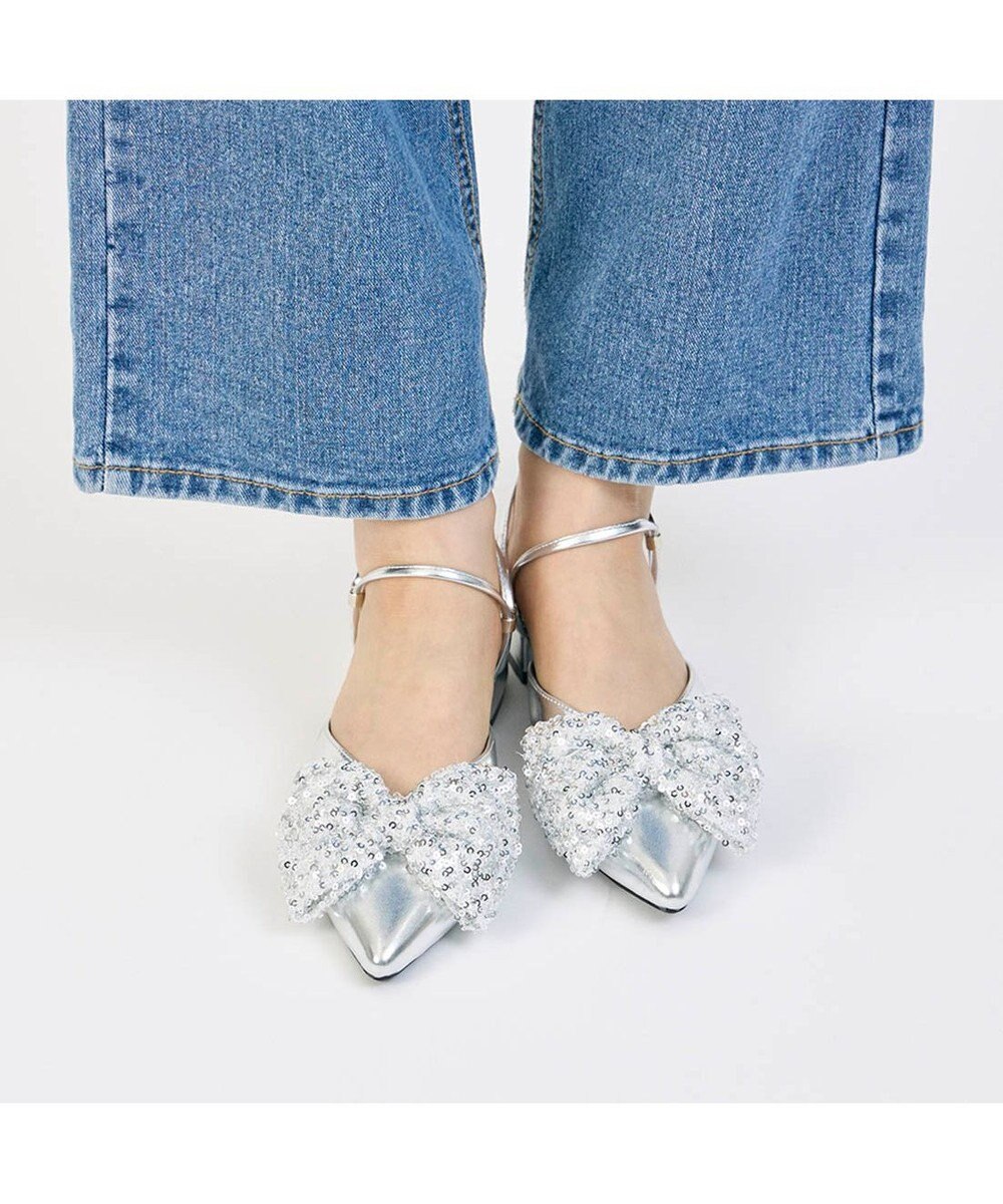 MODE ET JACOMO <noyau>2WAYリボンストラップミュールパンプス 