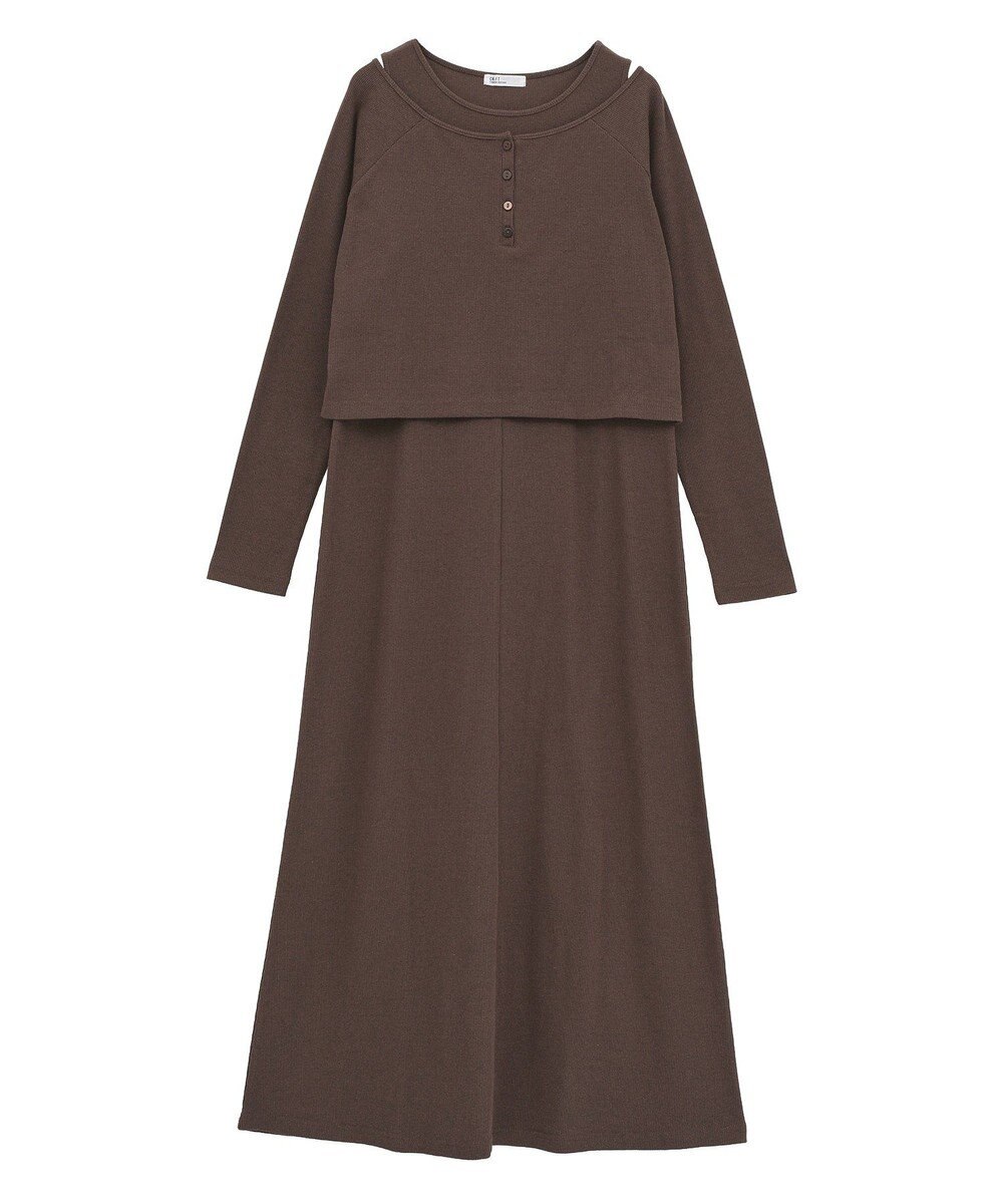 CRAFT STANDARD BOUTIQUE 2点セット/リブレイヤードワンピース 