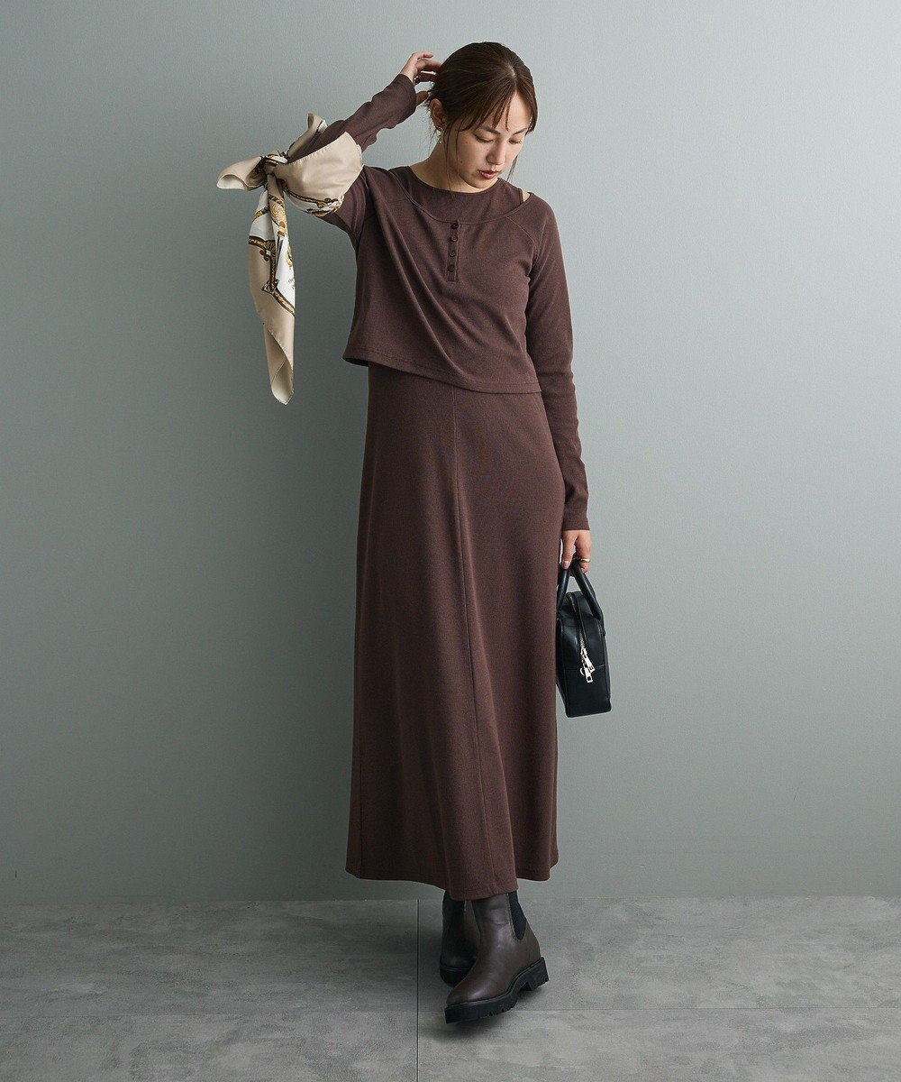 CRAFT STANDARD BOUTIQUE 2点セット/リブレイヤードワンピース 